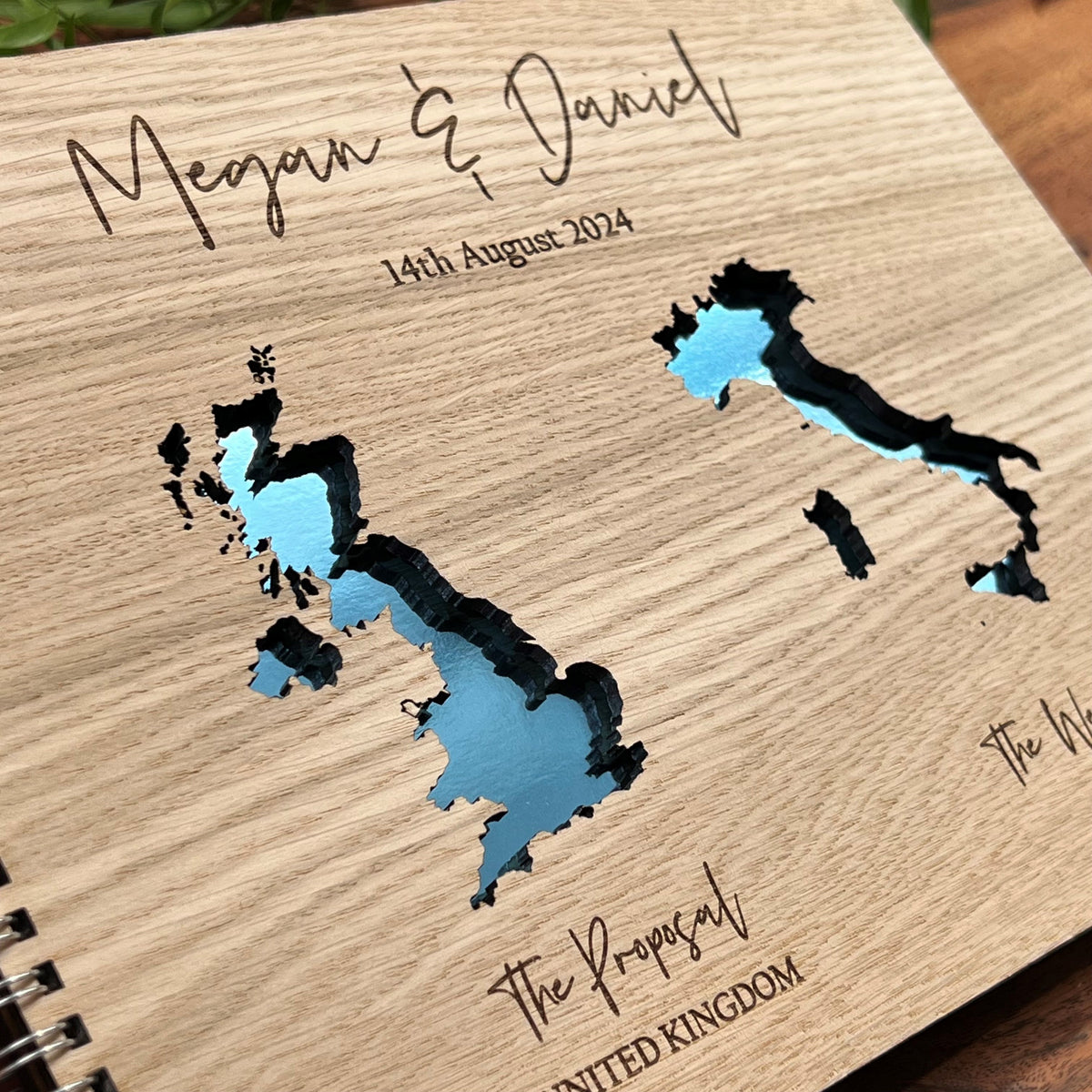 Destination Cut Out Wedding Guestbook