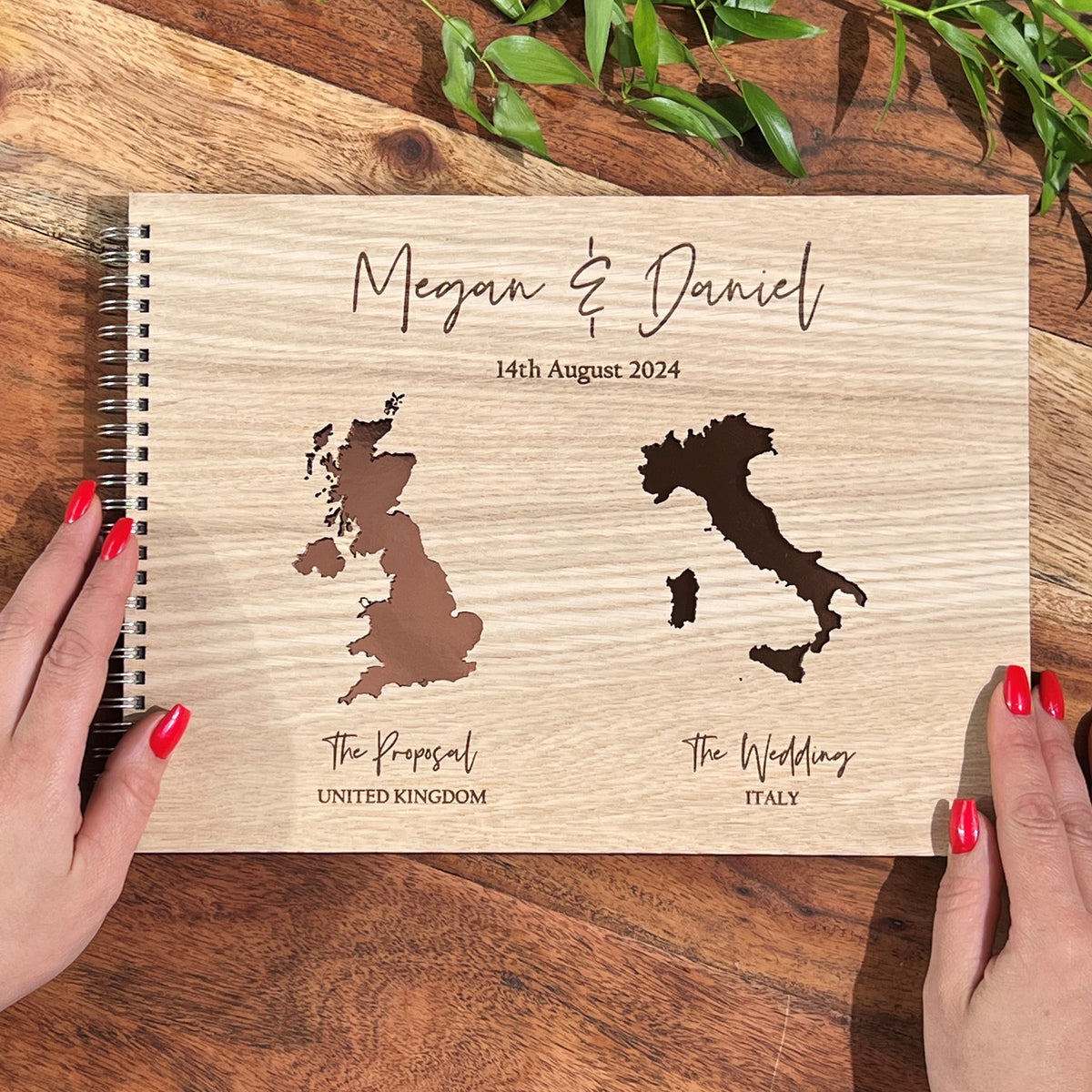 Destination Cut Out Wedding Guestbook