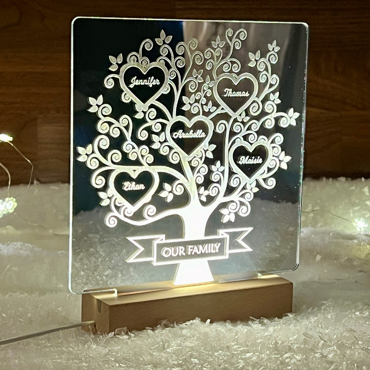 Family Tree Mirrored Light