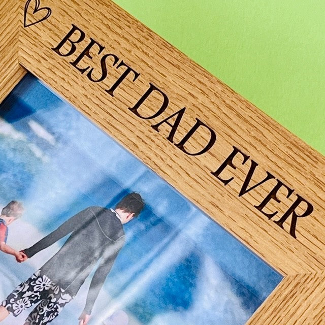 Best Dad Ever Personalised Photo Frame