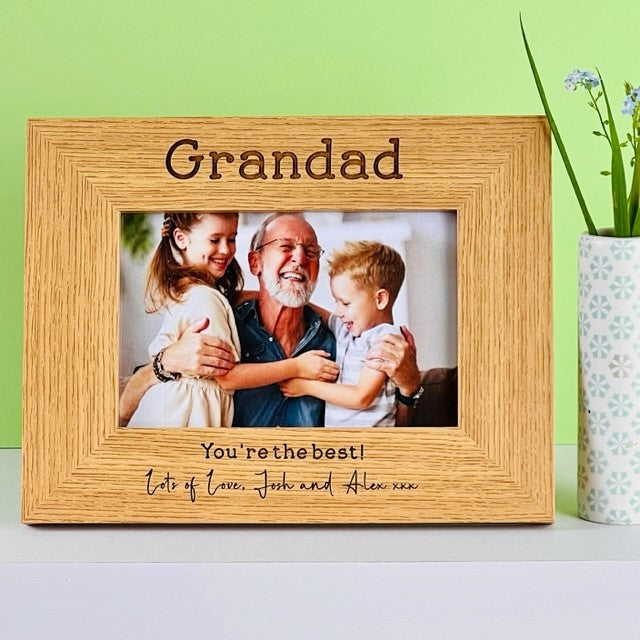 &quot;You&#39;re the best!&quot; Oak Photo Frame