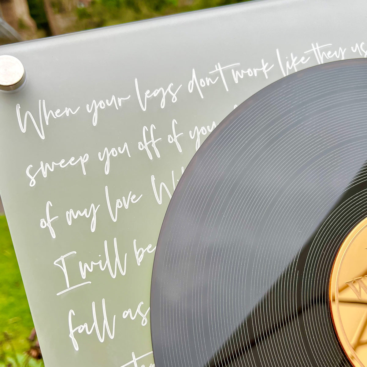 Song lyrics Wedding Record Alternative Guestbook