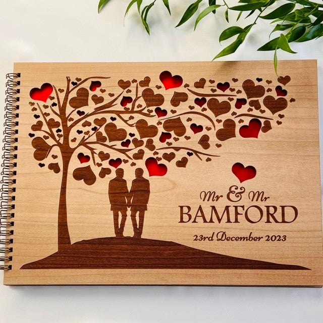 Mr &amp; Mr Wedding Tree Guestbook