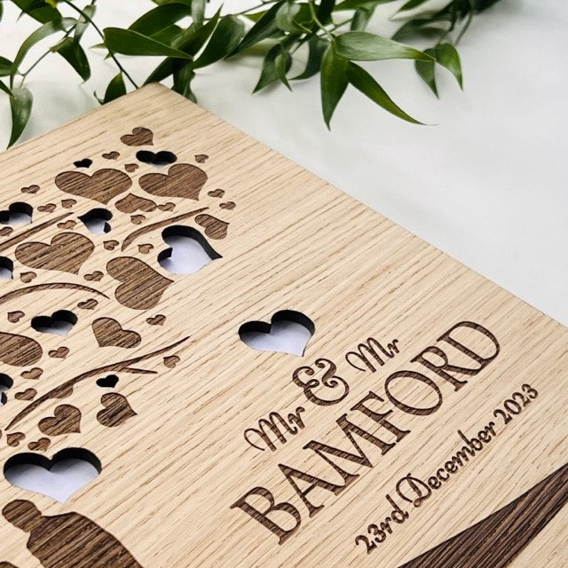 Mr &amp; Mr Wedding Tree Guestbook