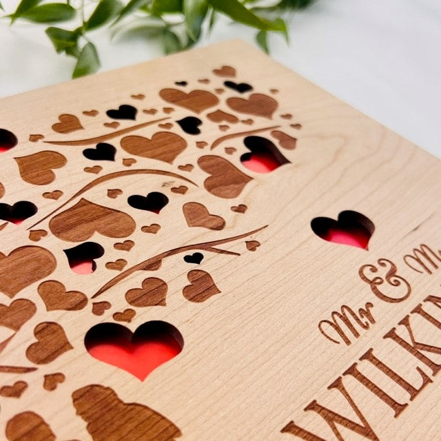 Mr &amp; Mrs Wedding Tree Guestbook