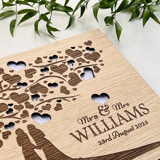 Mrs &amp; Mrs Wedding Tree Guestbook