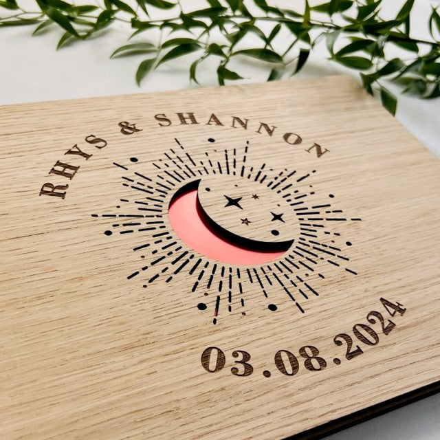 Moon &amp; Stars Wedding Guestbook