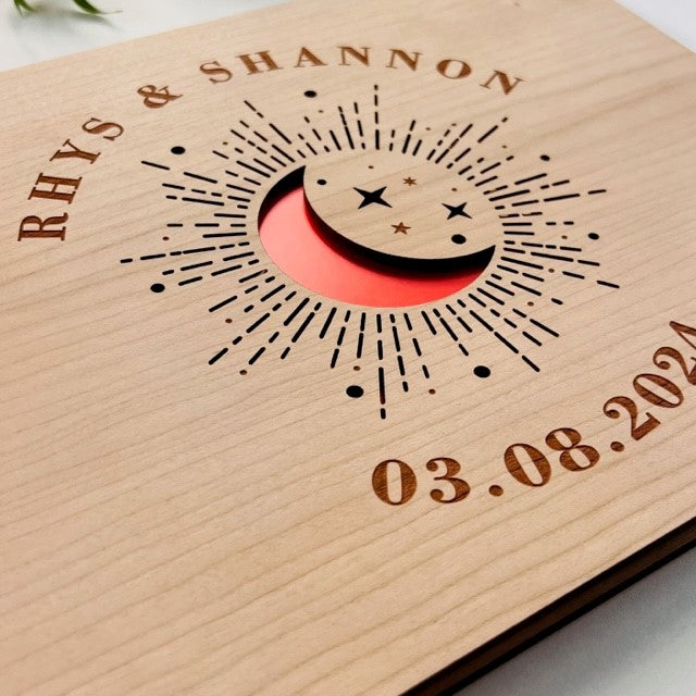 Moon &amp; Stars Wedding Guestbook