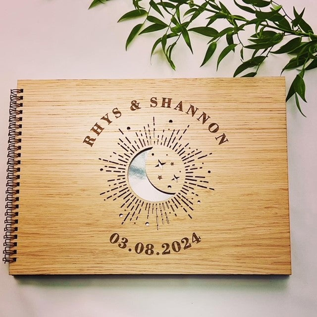 Moon &amp; Stars Wedding Guestbook