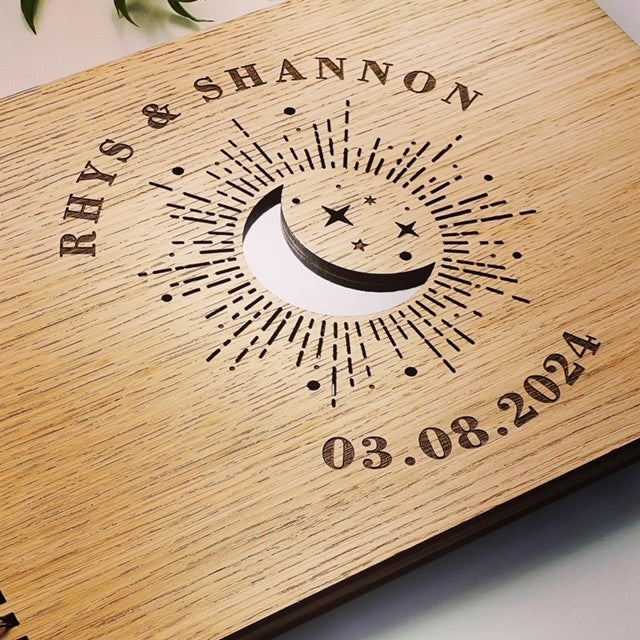 Moon &amp; Stars Wedding Guestbook