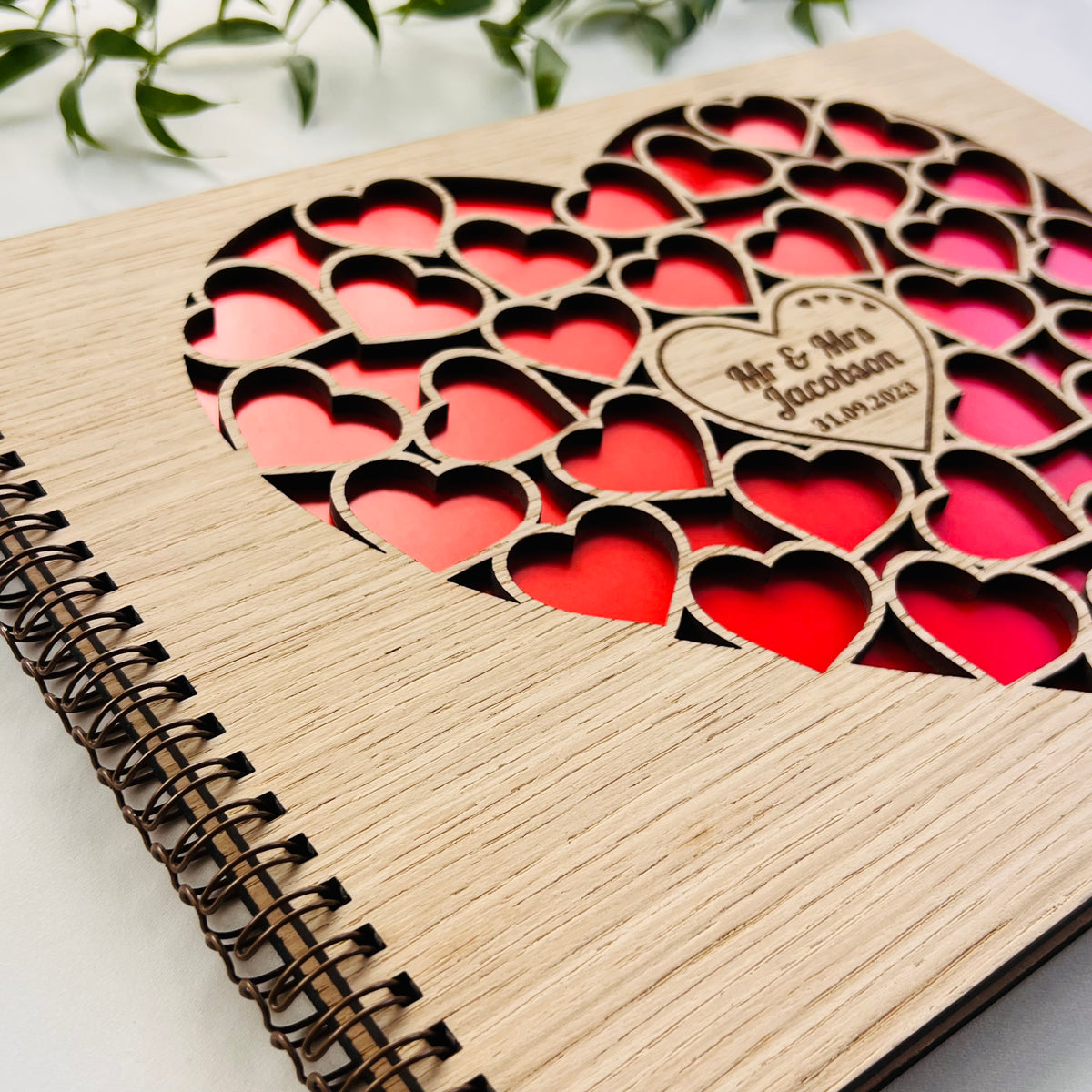 Hearts Wedding Guestbook