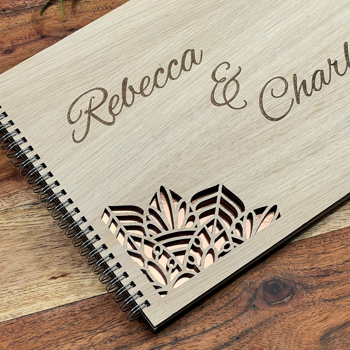 Cut Out Mandala Wedding Guestbook