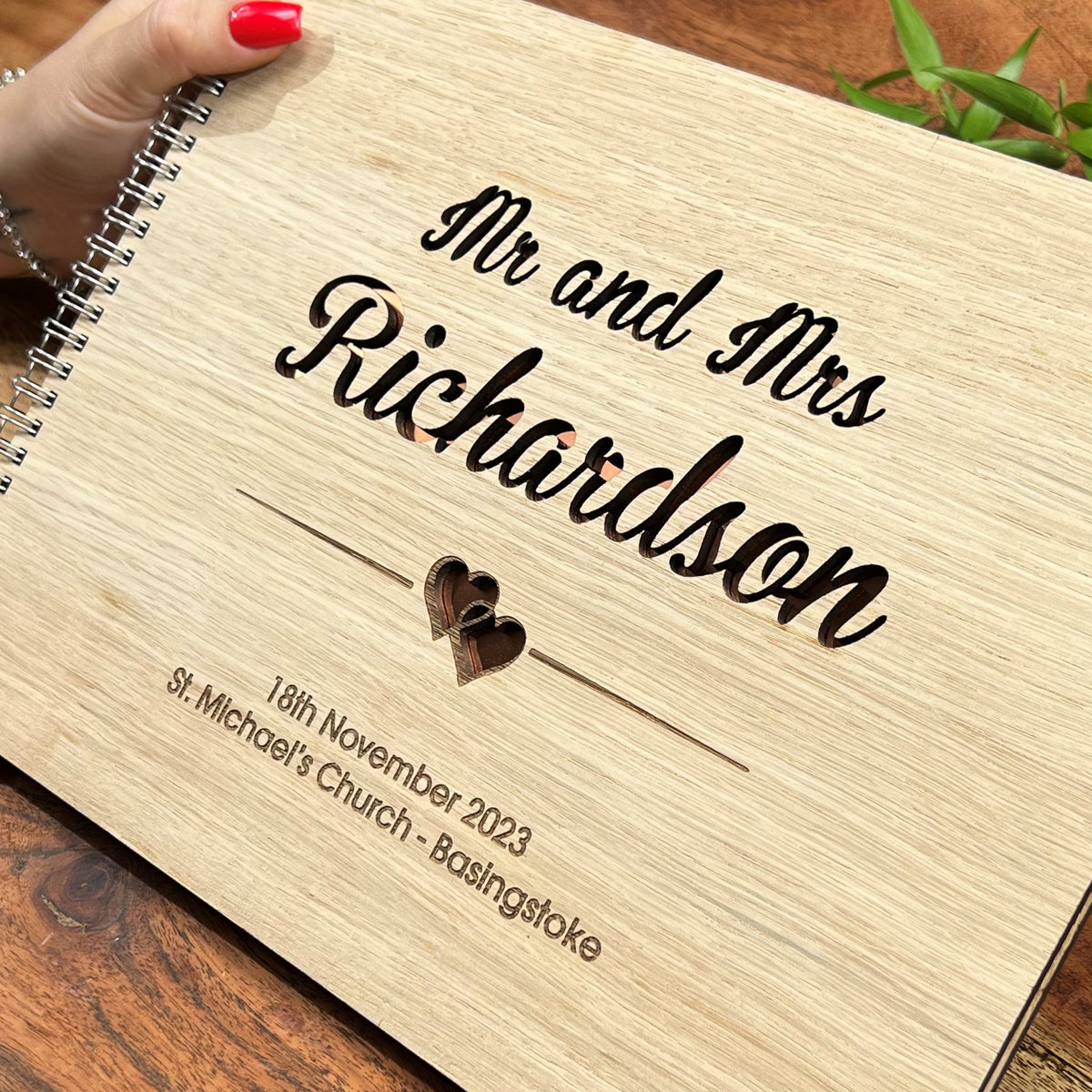 Cut out Wedding Guestbook