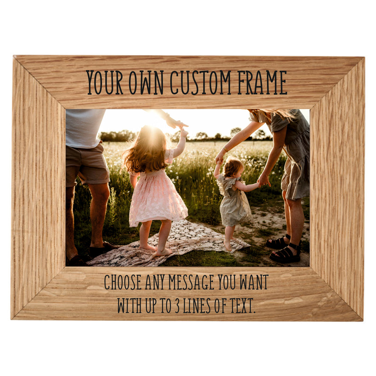 Personalised Custom Oak frame