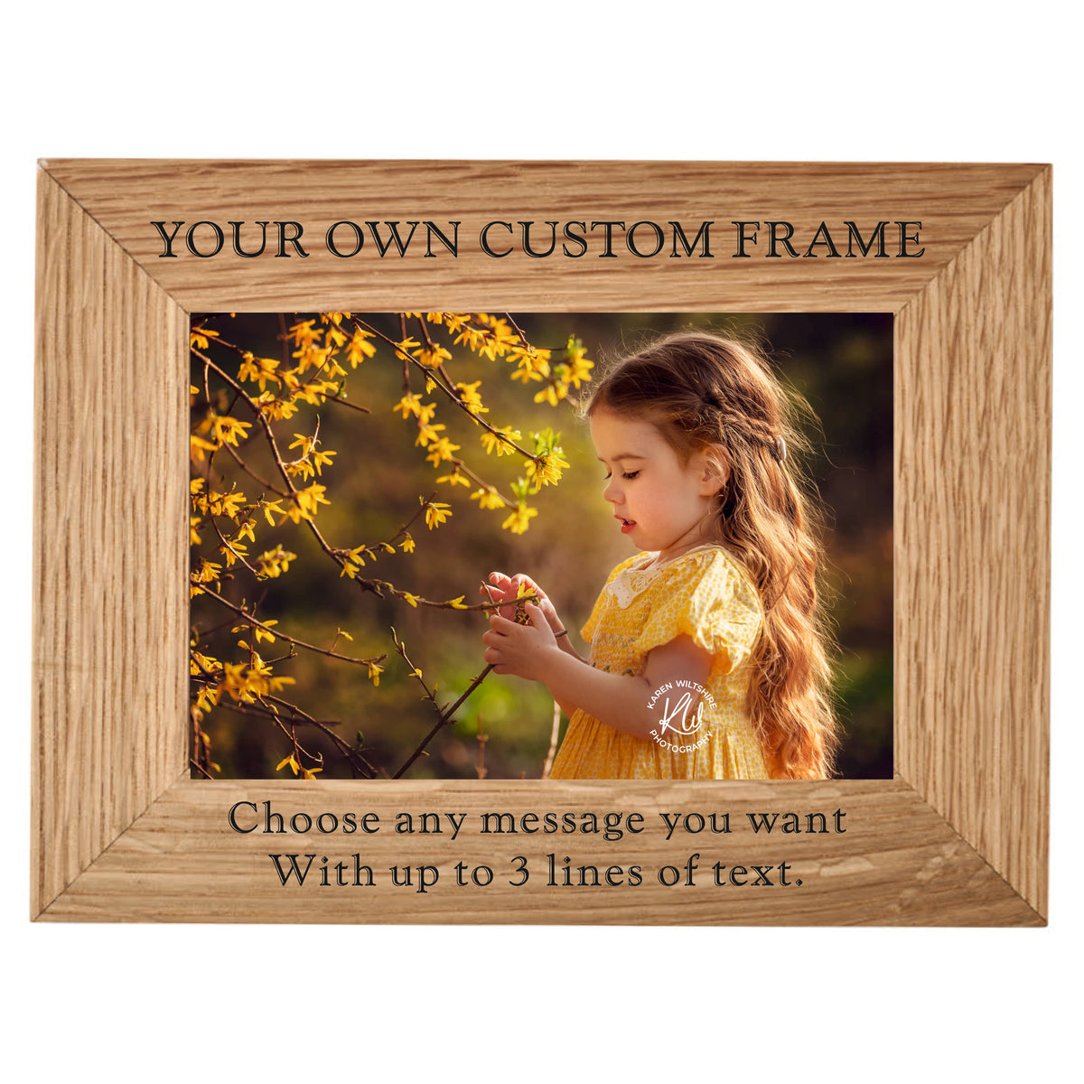 Custom Oak Photo Frame