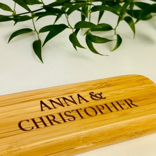 Personalised boxed wooden pen