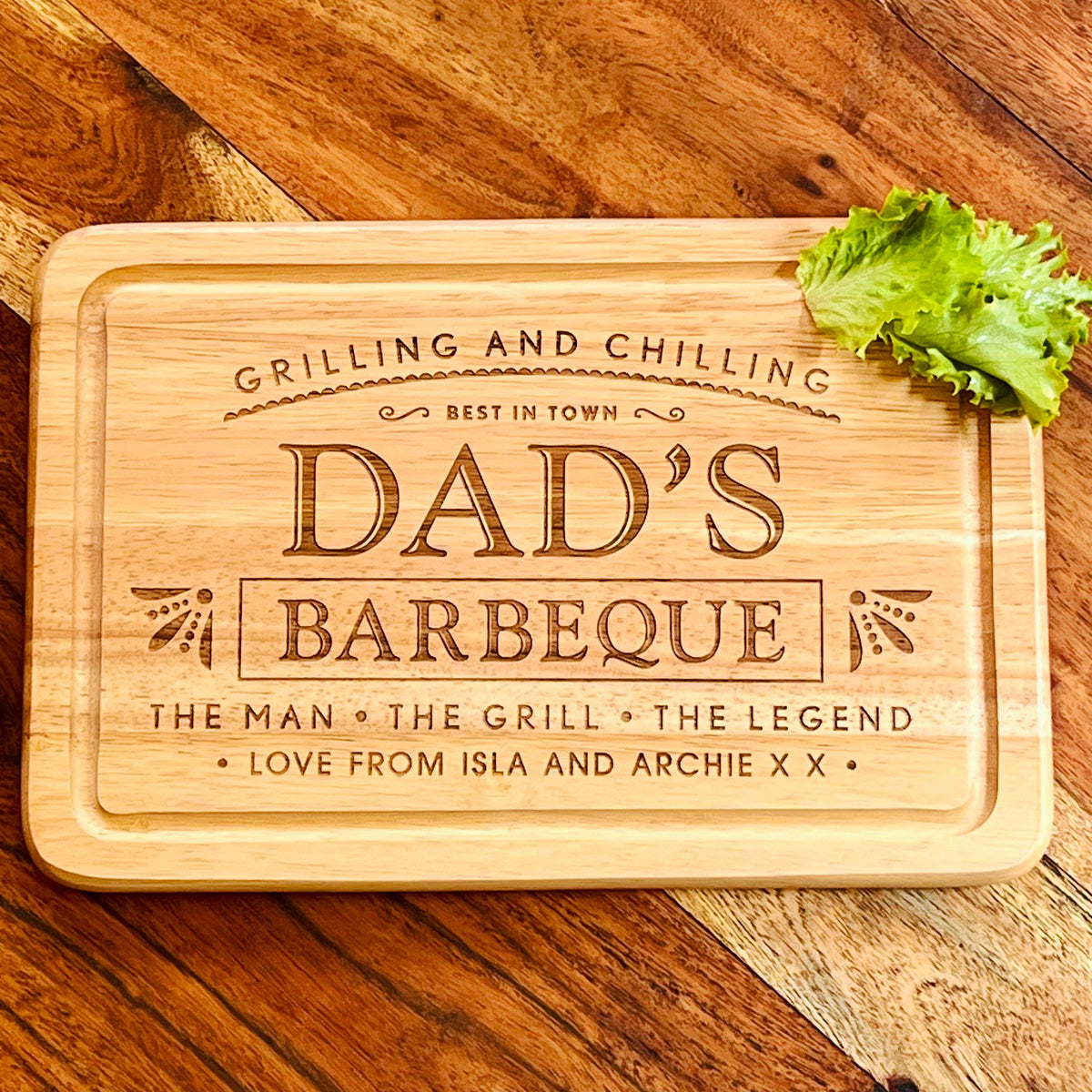 Personalised Dad’s BBQ Chopping Board - LAST FEW
