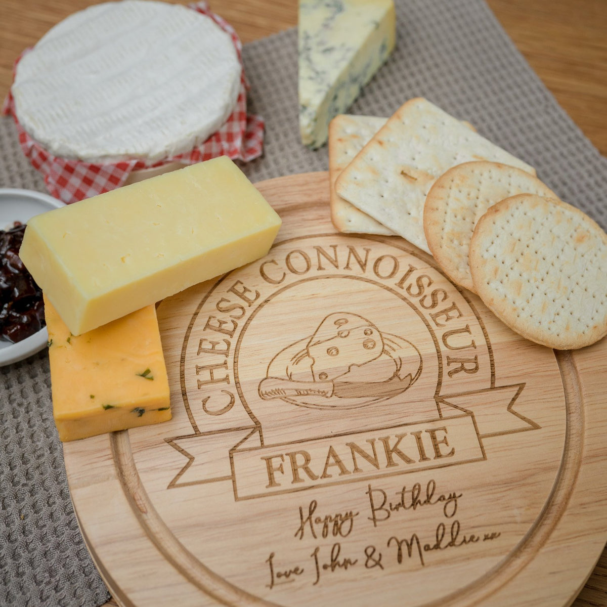 Cheese Connoisseur Board &amp; Knife Cheese Set