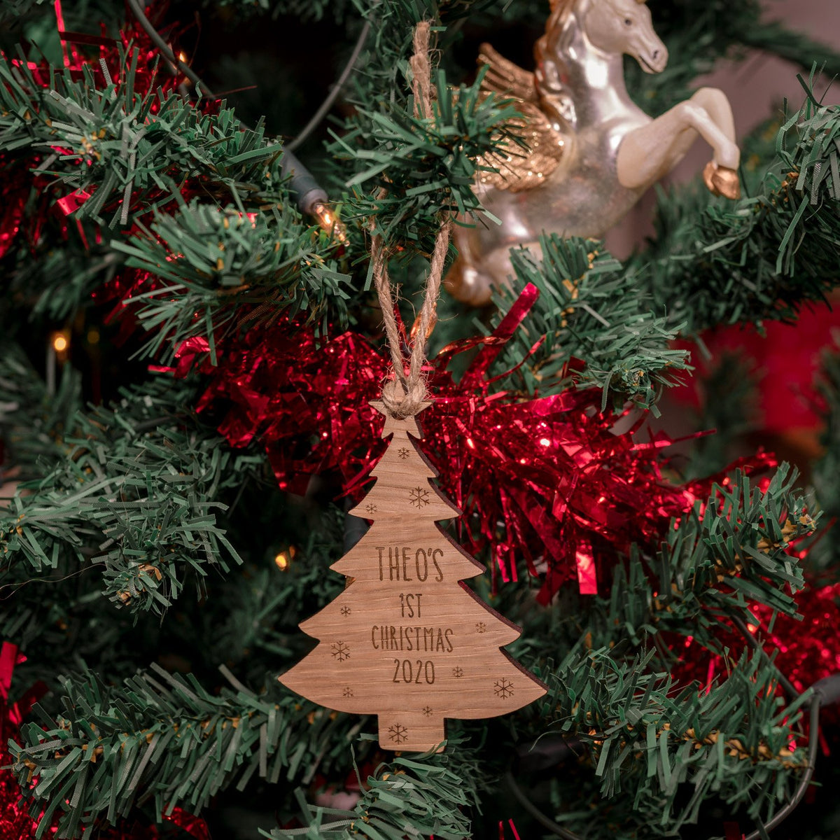 Baby&#39;s First Christmas Bauble Tree Decoration