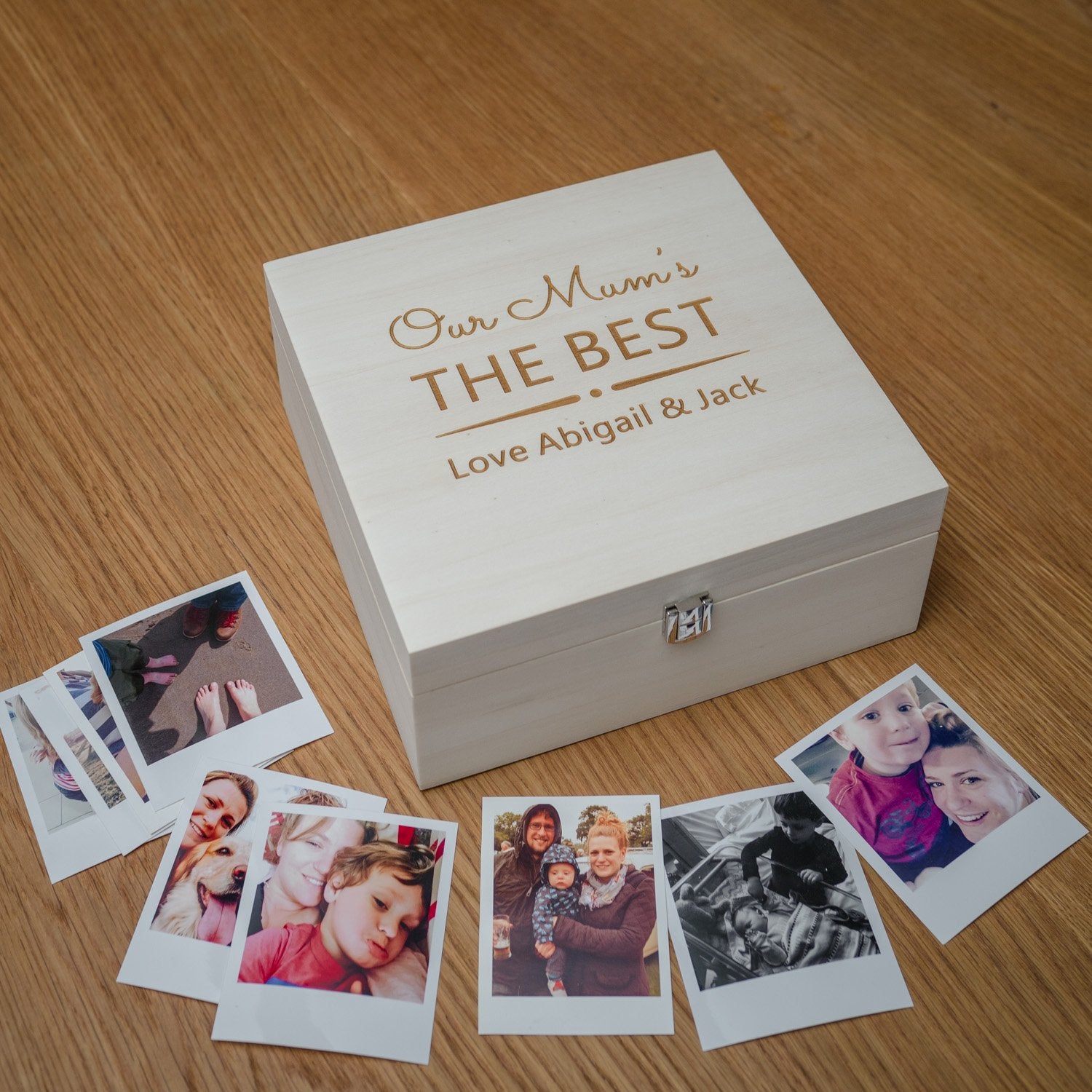 Boîte souvenir personnalisée « Notre maman est la meilleure » - Love by  Laser