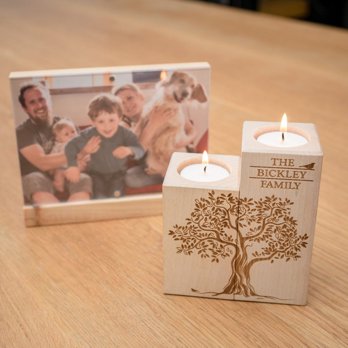 Family Tree Candle Holder Set