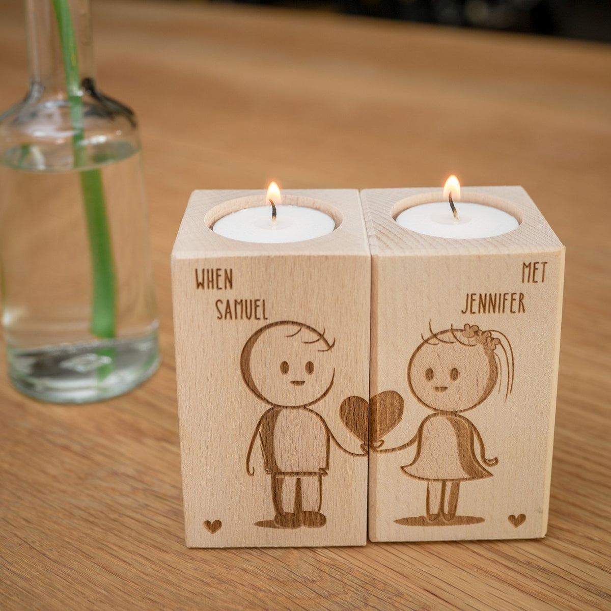 Couple&#39;s Candle Holder Set