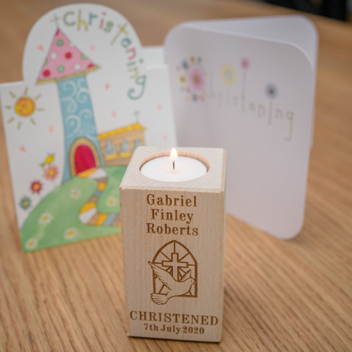 Christening Celebration Candle