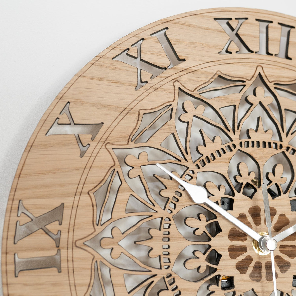 Ornate Mandala Wall Clock