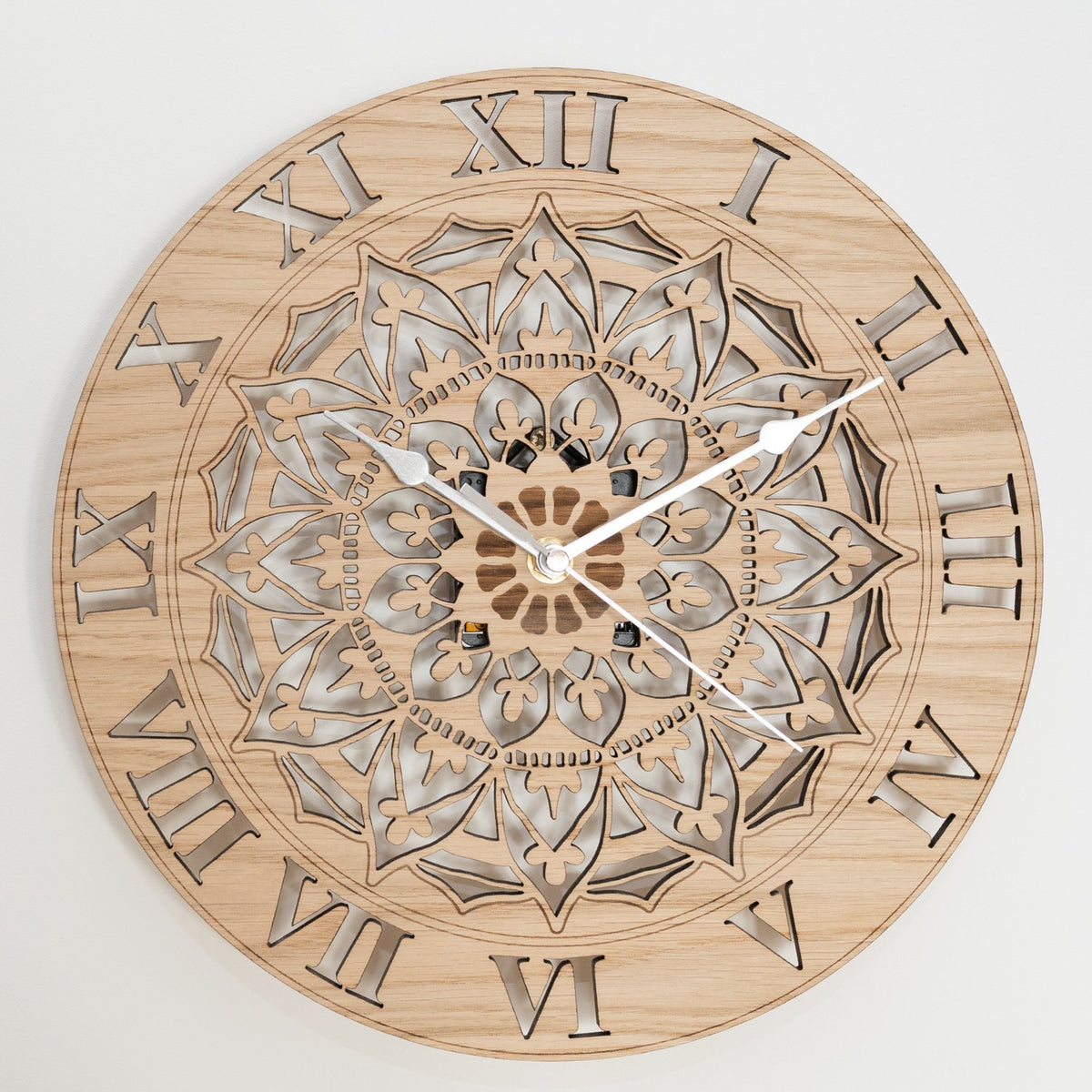 Ornate Mandala Wall Clock
