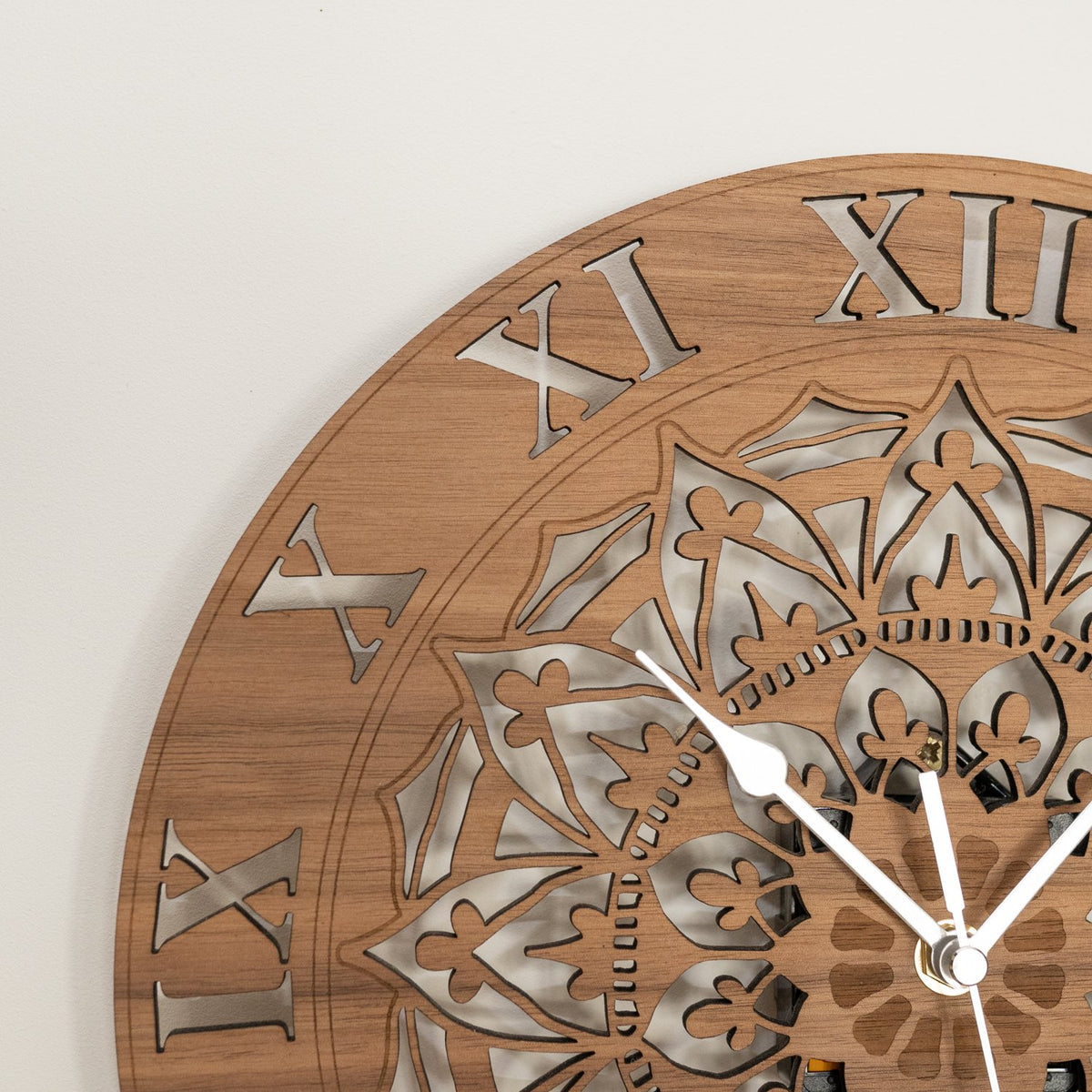 Ornate Mandala Wall Clock