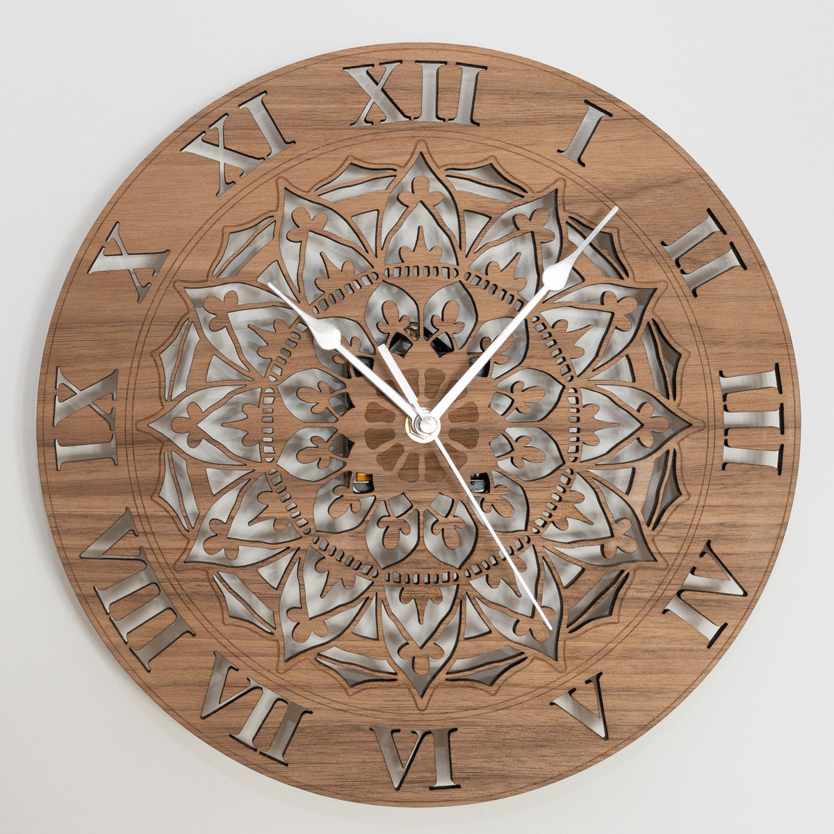 Ornate Mandala Wall Clock