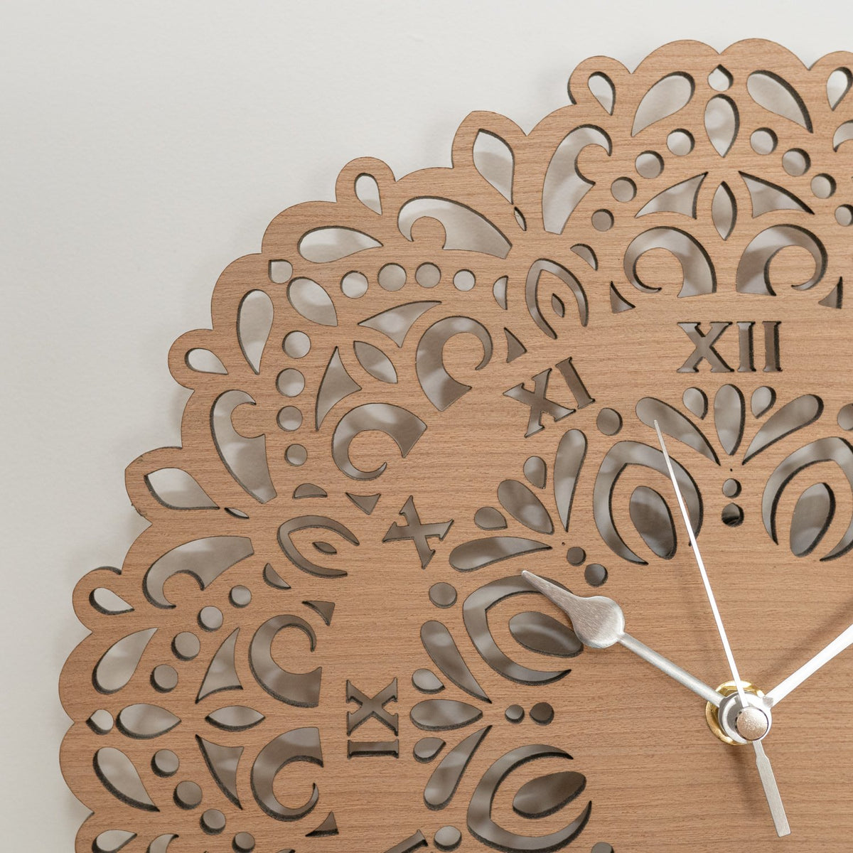 Flower Mandala Wall Clock