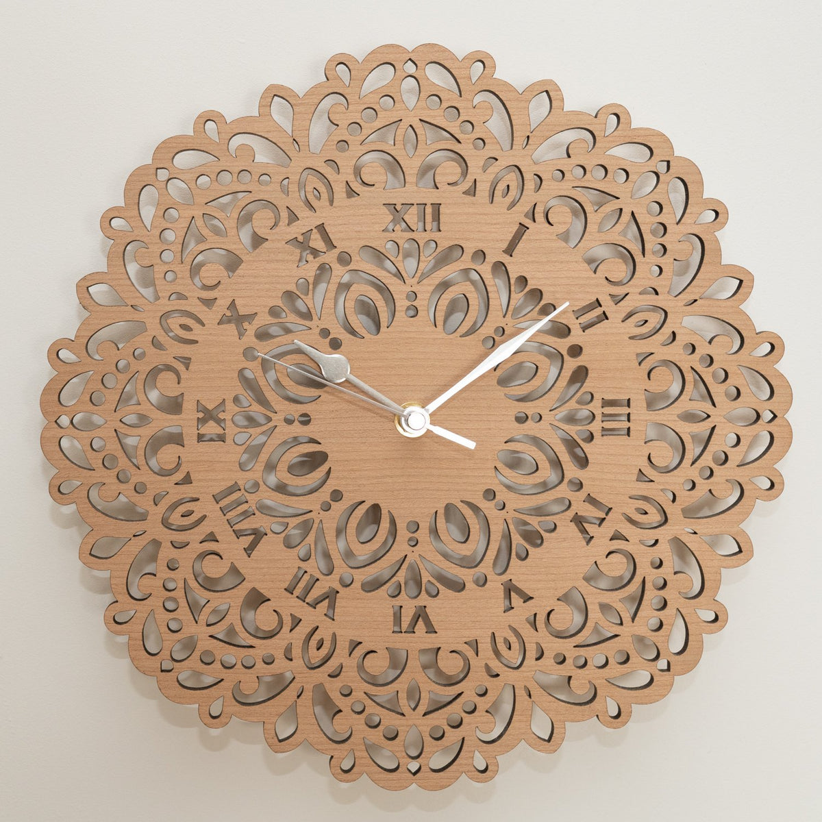 Flower Mandala Wall Clock