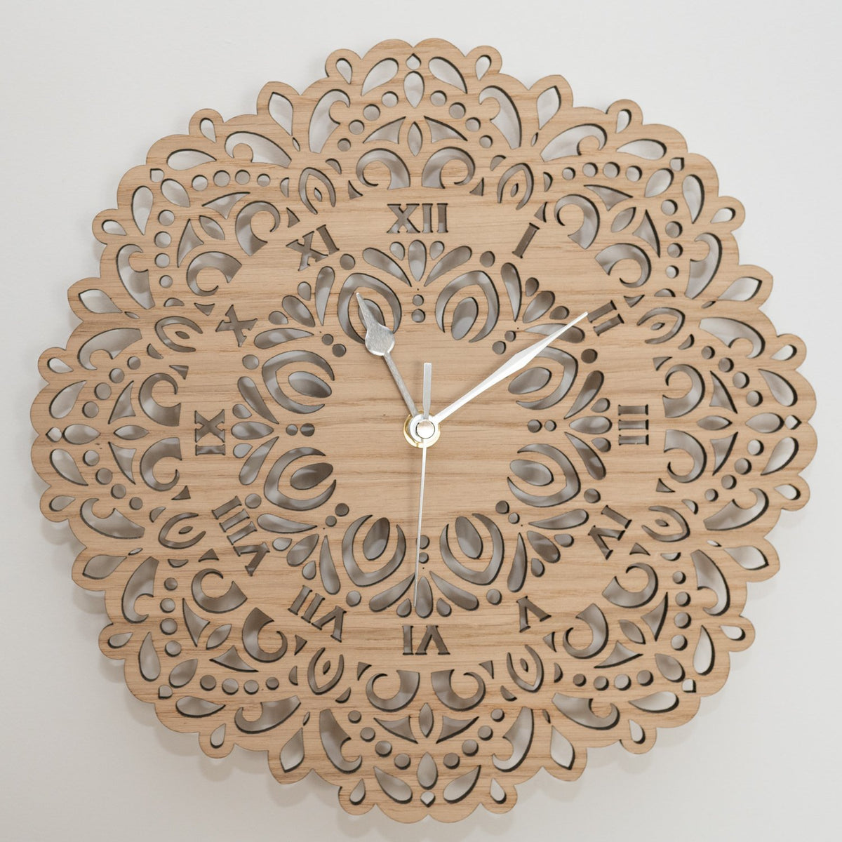 Flower Mandala Wall Clock