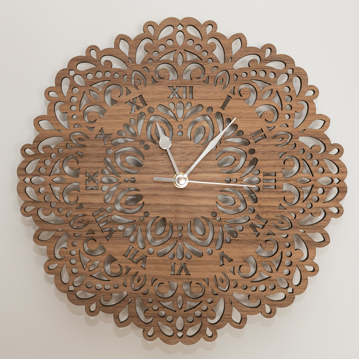 Flower Mandala Wall Clock