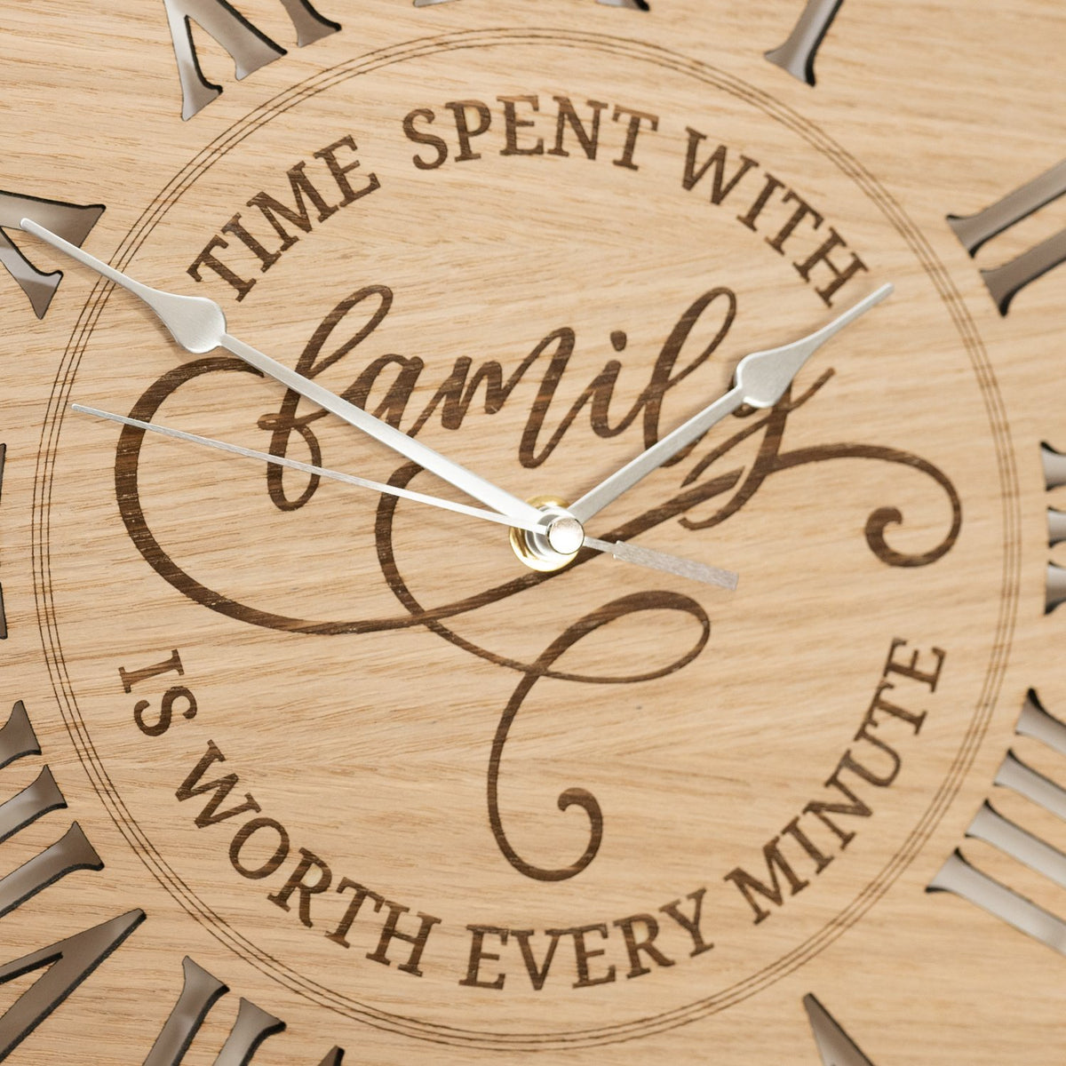&quot;Time spent with Family&quot; Wall Clock
