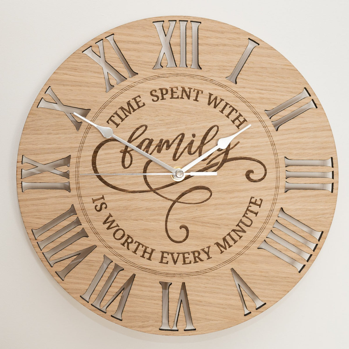 &quot;Time spent with Family&quot; Wall Clock