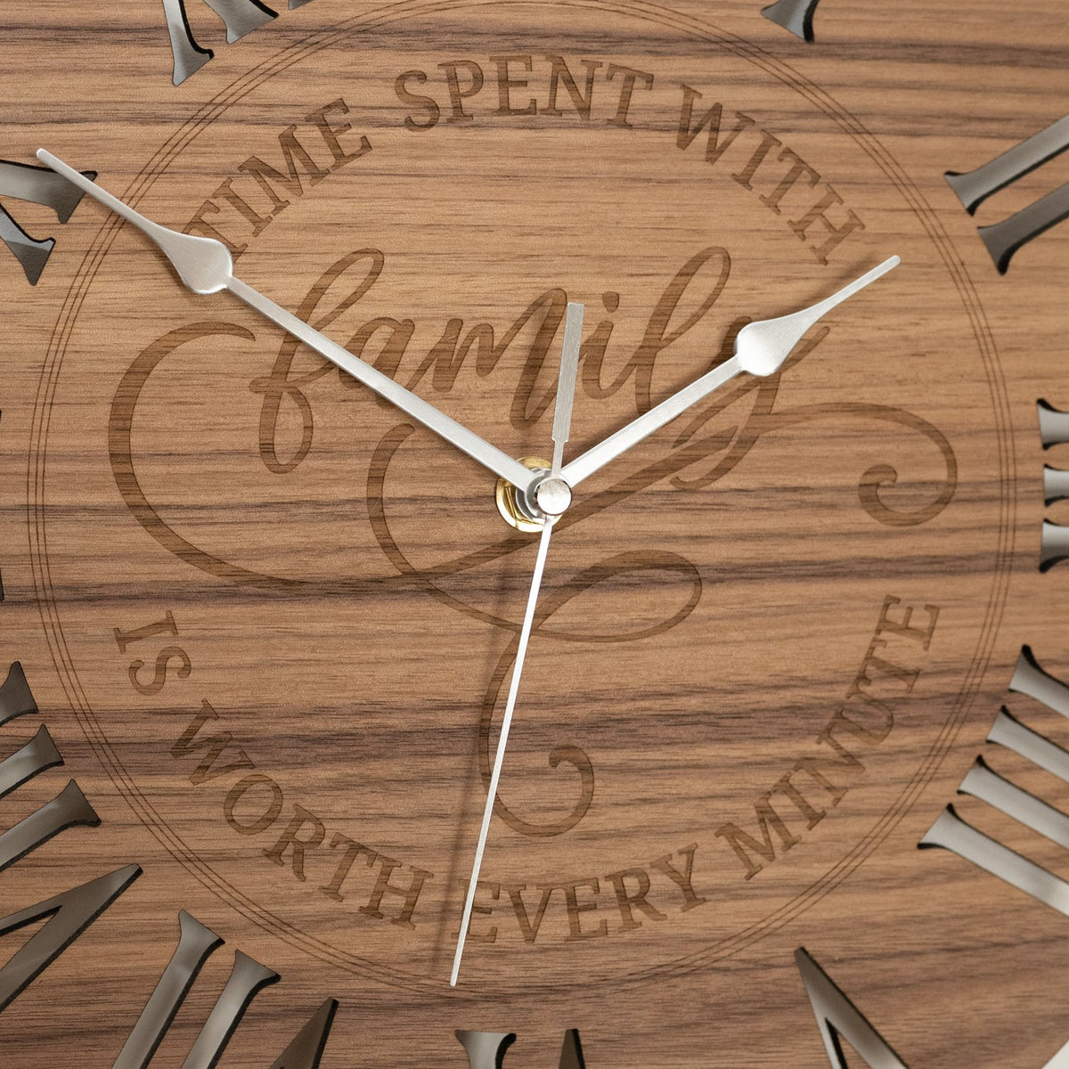 &quot;Time spent with Family&quot; Wall Clock