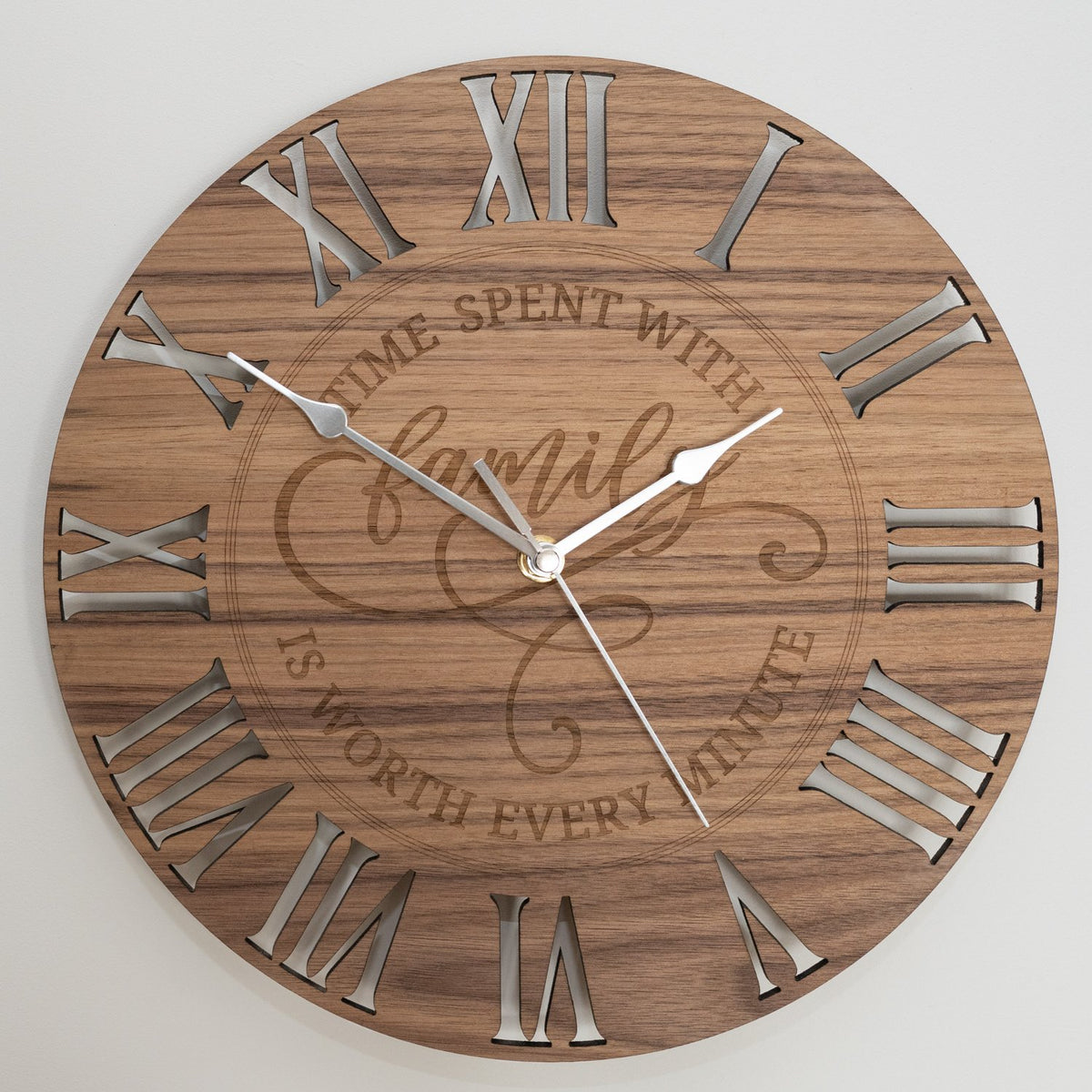 &quot;Time spent with Family&quot; Wall Clock