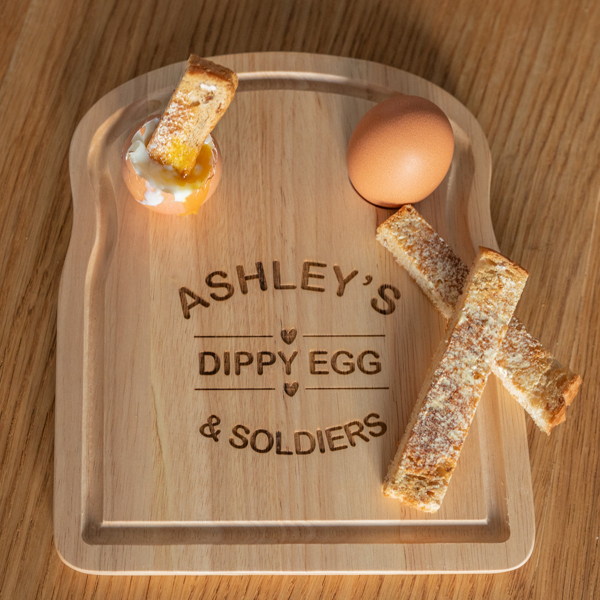 &#39;Dippy Egg&#39; Egg &amp; Soldiers Toast Board