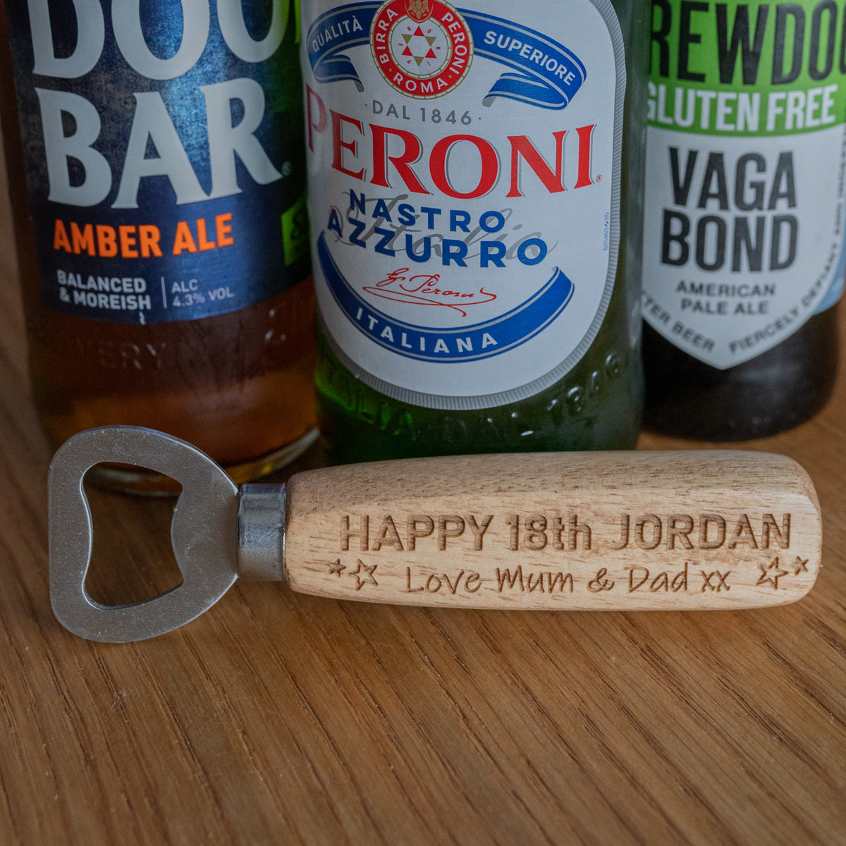 &#39;Happy Birthday&#39; Bottle Opener