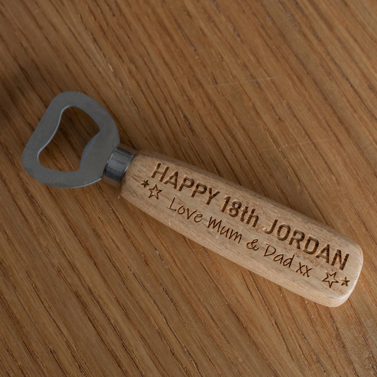 &#39;Happy Birthday&#39; Bottle Opener