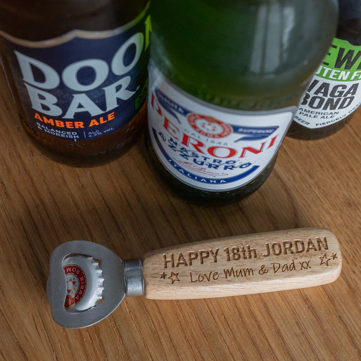 &#39;Happy Birthday&#39; Bottle Opener
