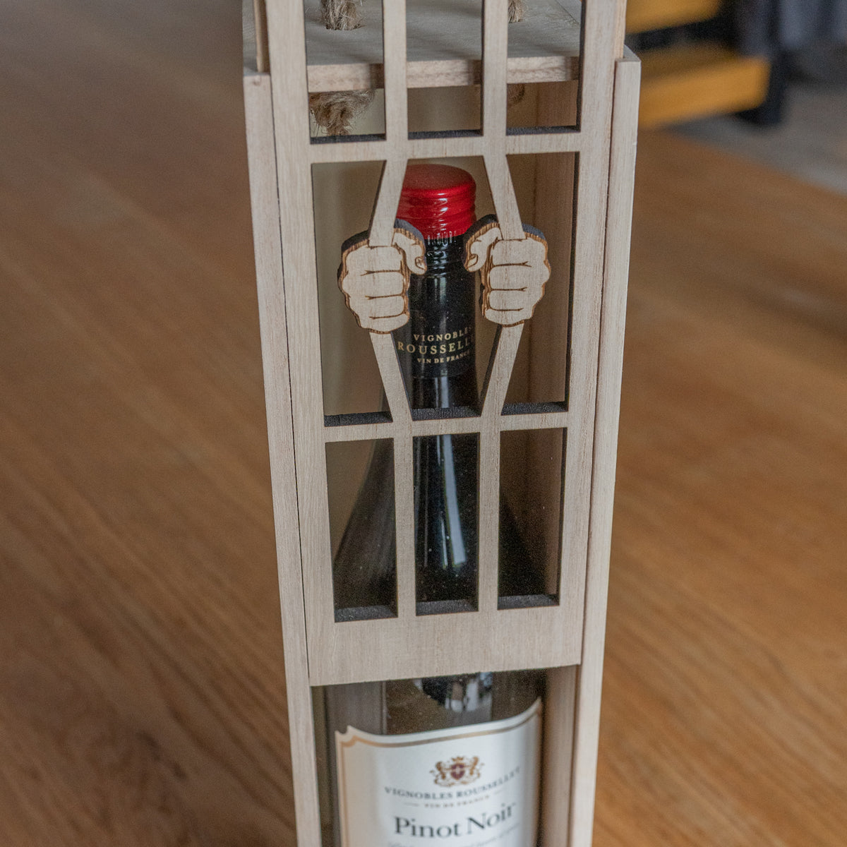 &#39;Let me Out&#39; Wine / Champagne Box