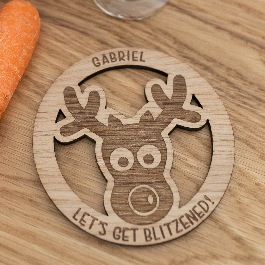 &#39;Let&#39;s get Blitzened&#39; Christmas Coaster