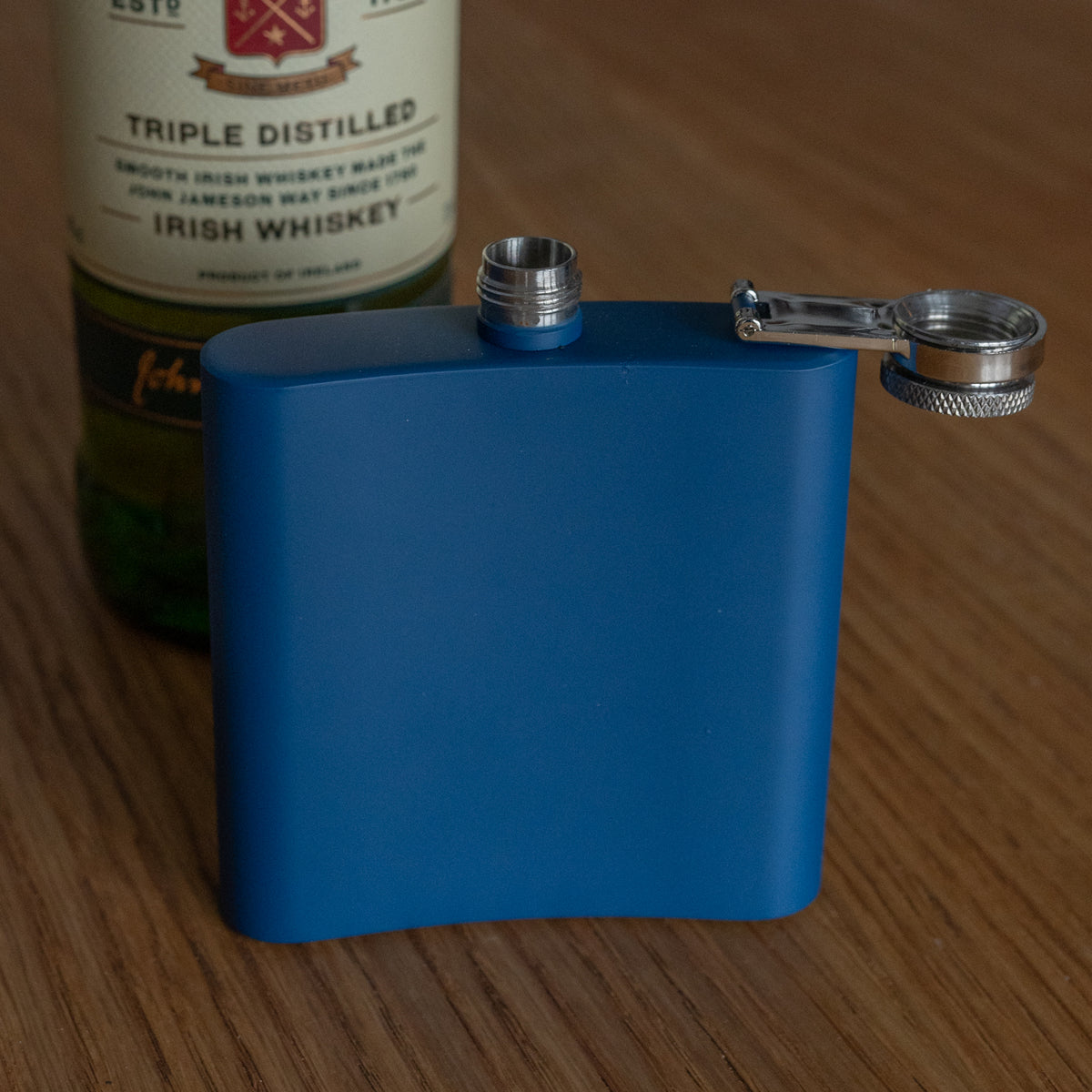 Simple Initials Hip Flask