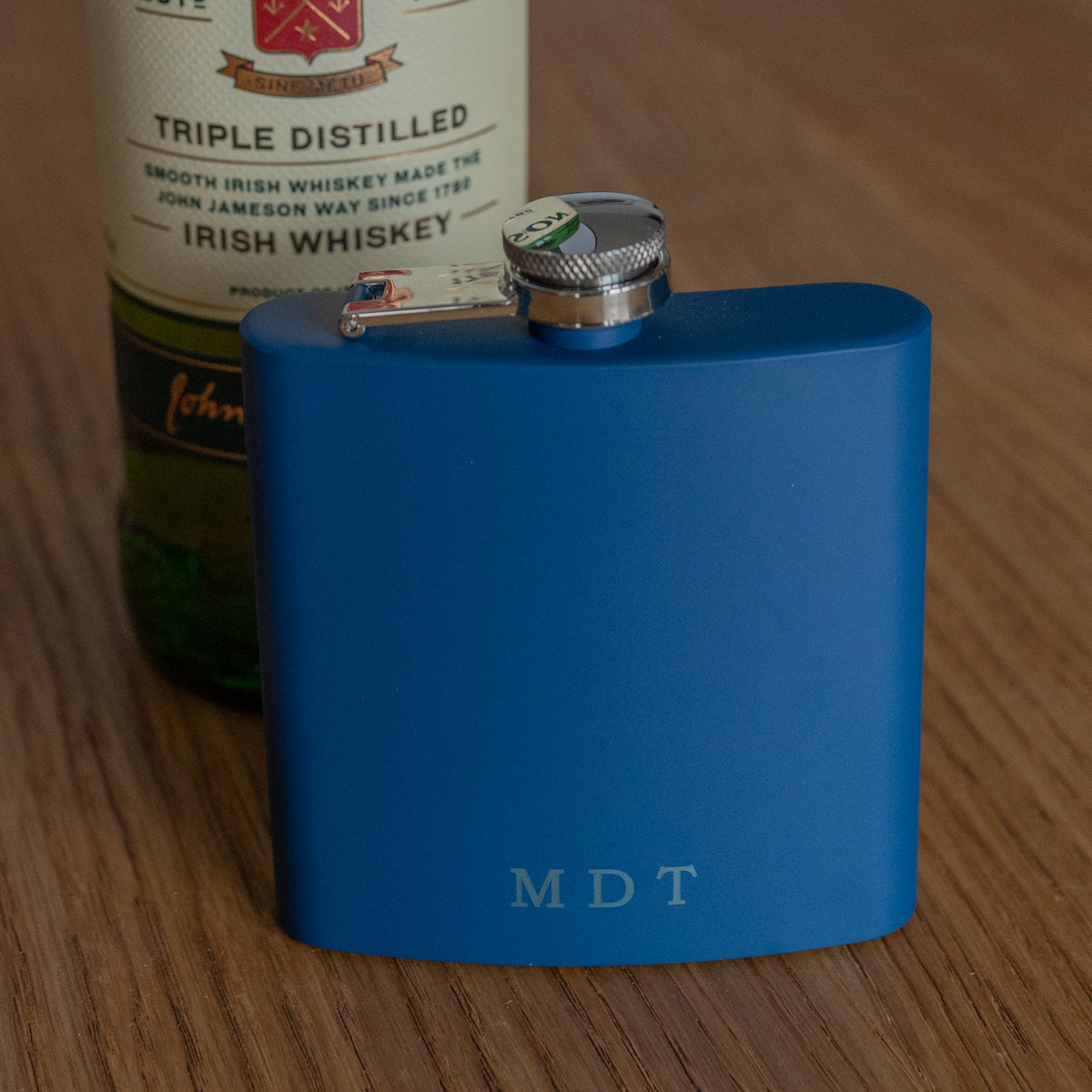 Simple Initials Hip Flask