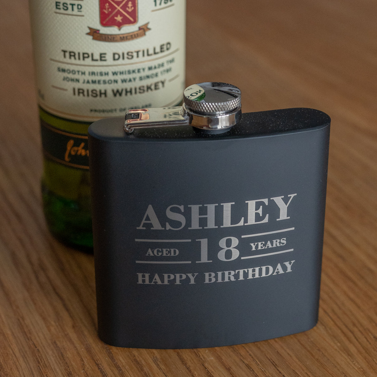 Happy Birthday Hip Flask