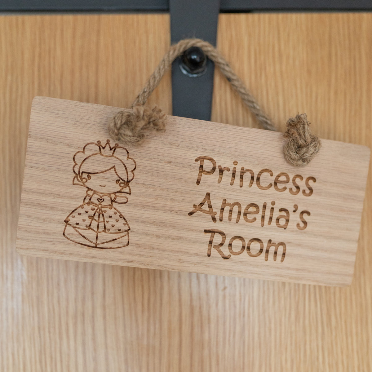 Girl&#39;s Princess Bedroom Door Plaque