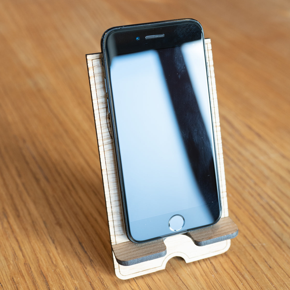 Initial Cut-Out Phone Stand